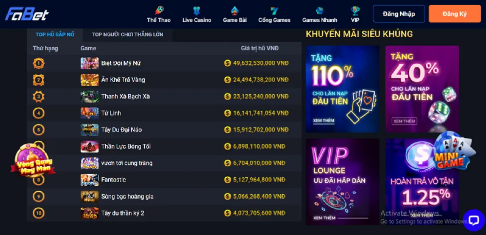 Trò chơi VIP độc quyền cm88p